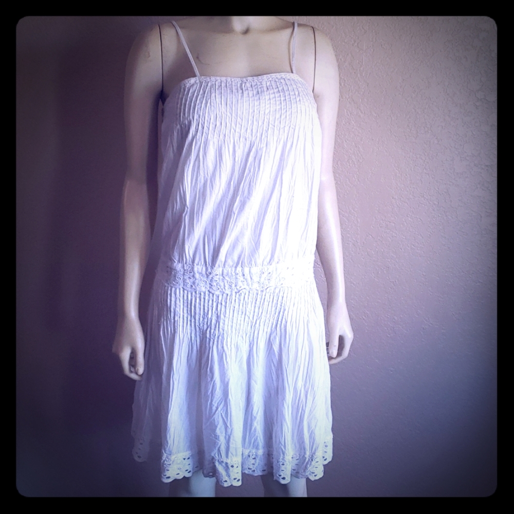 Deep Los Angeles white summer dress Small